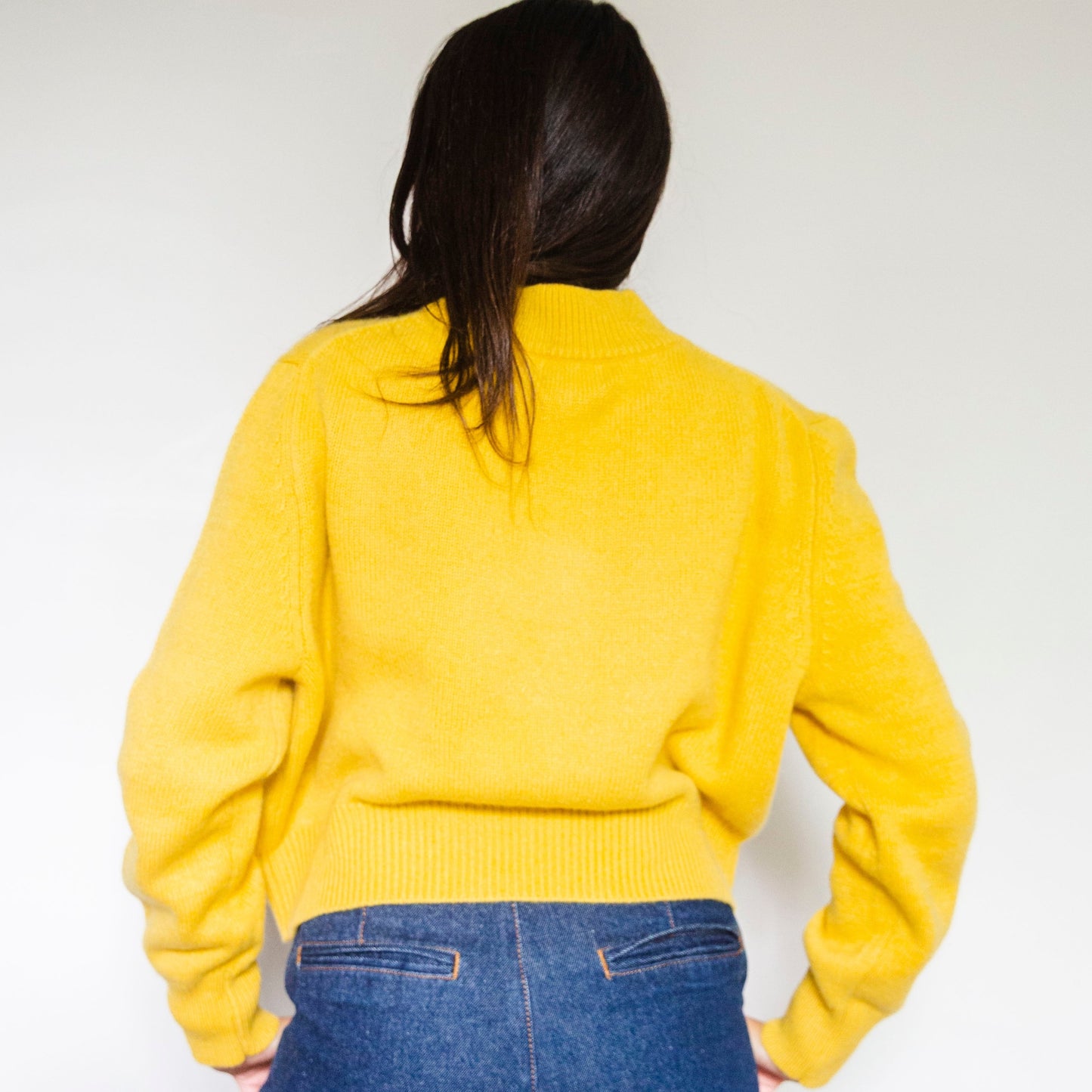 Pull Nathalie Jaune safran