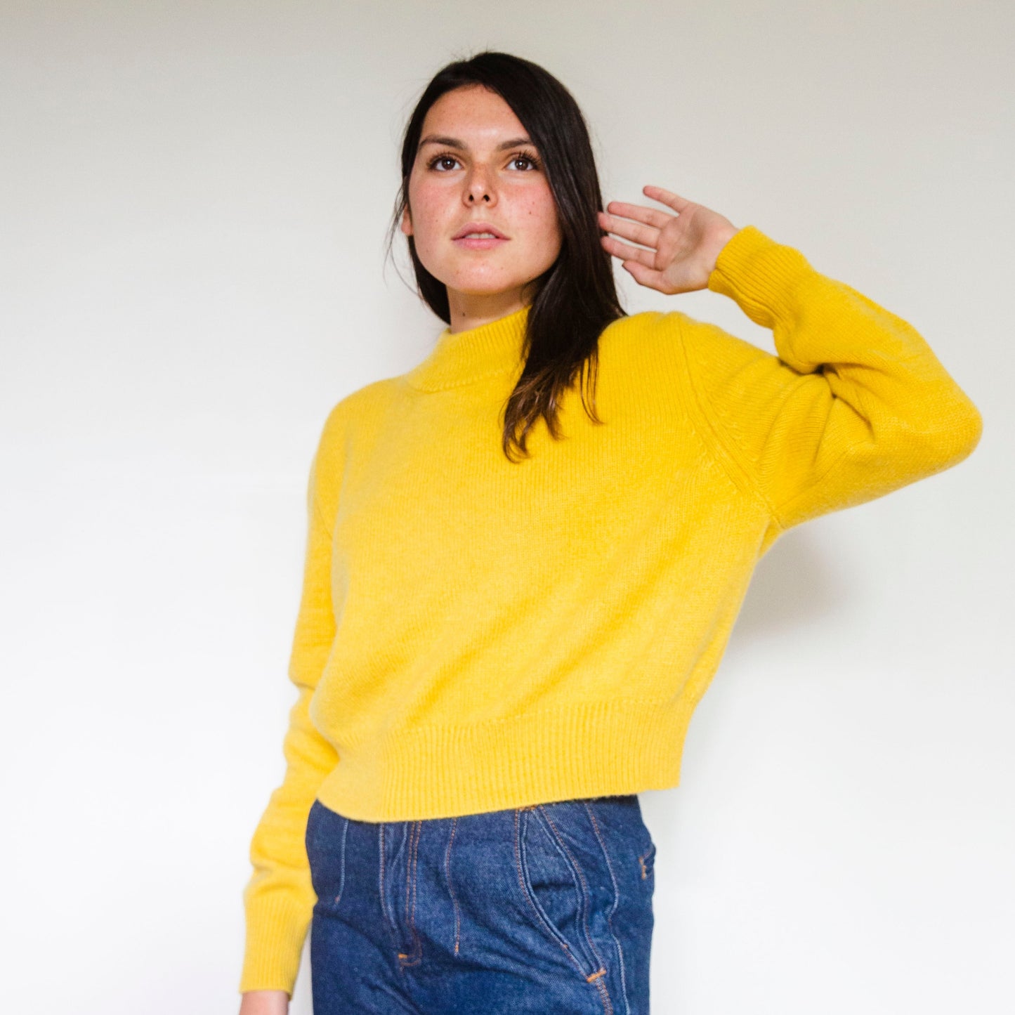 Pull Nathalie Jaune safran