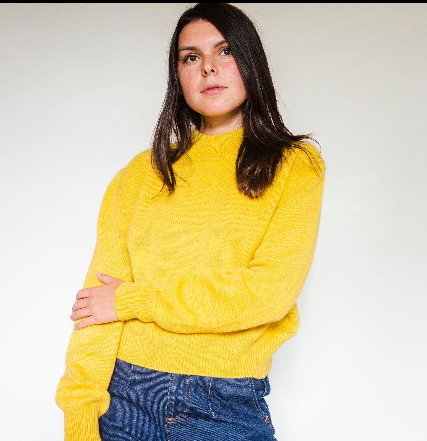 Pull Nathalie Jaune safran