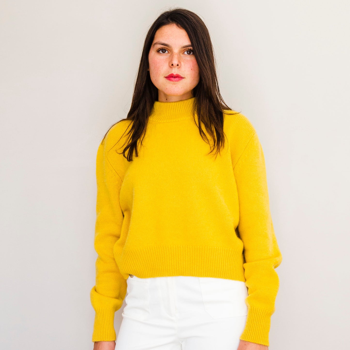 Pull Nathalie Jaune safran
