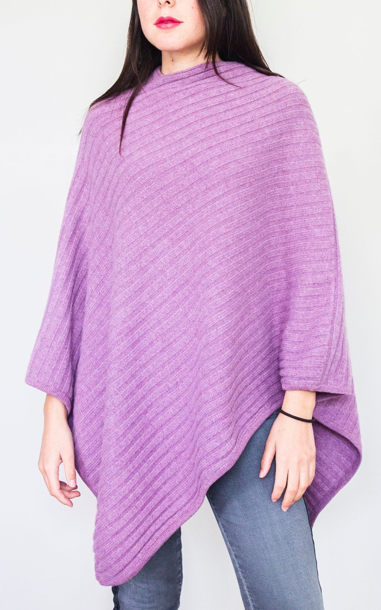 Poncho Carlton Long Mauve