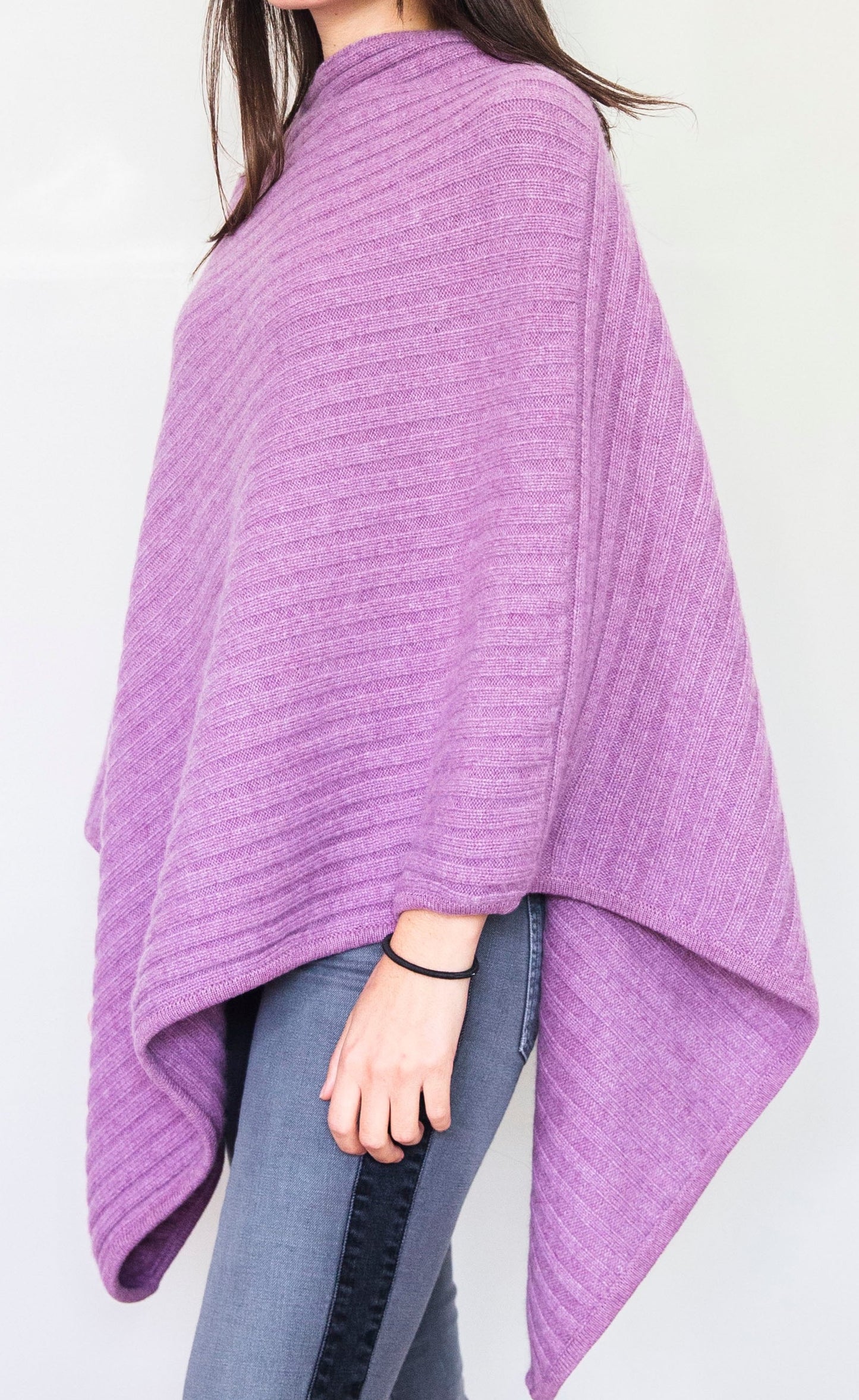 Poncho Carlton Long Mauve