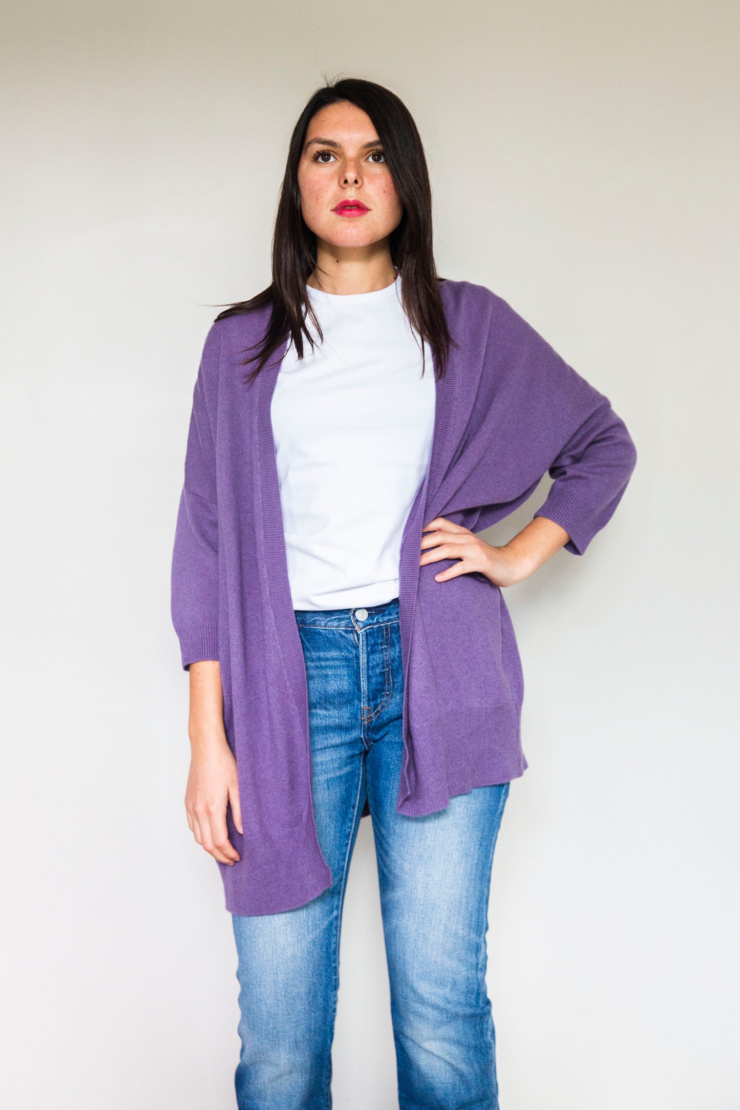 Gilet Jane B. Mauve