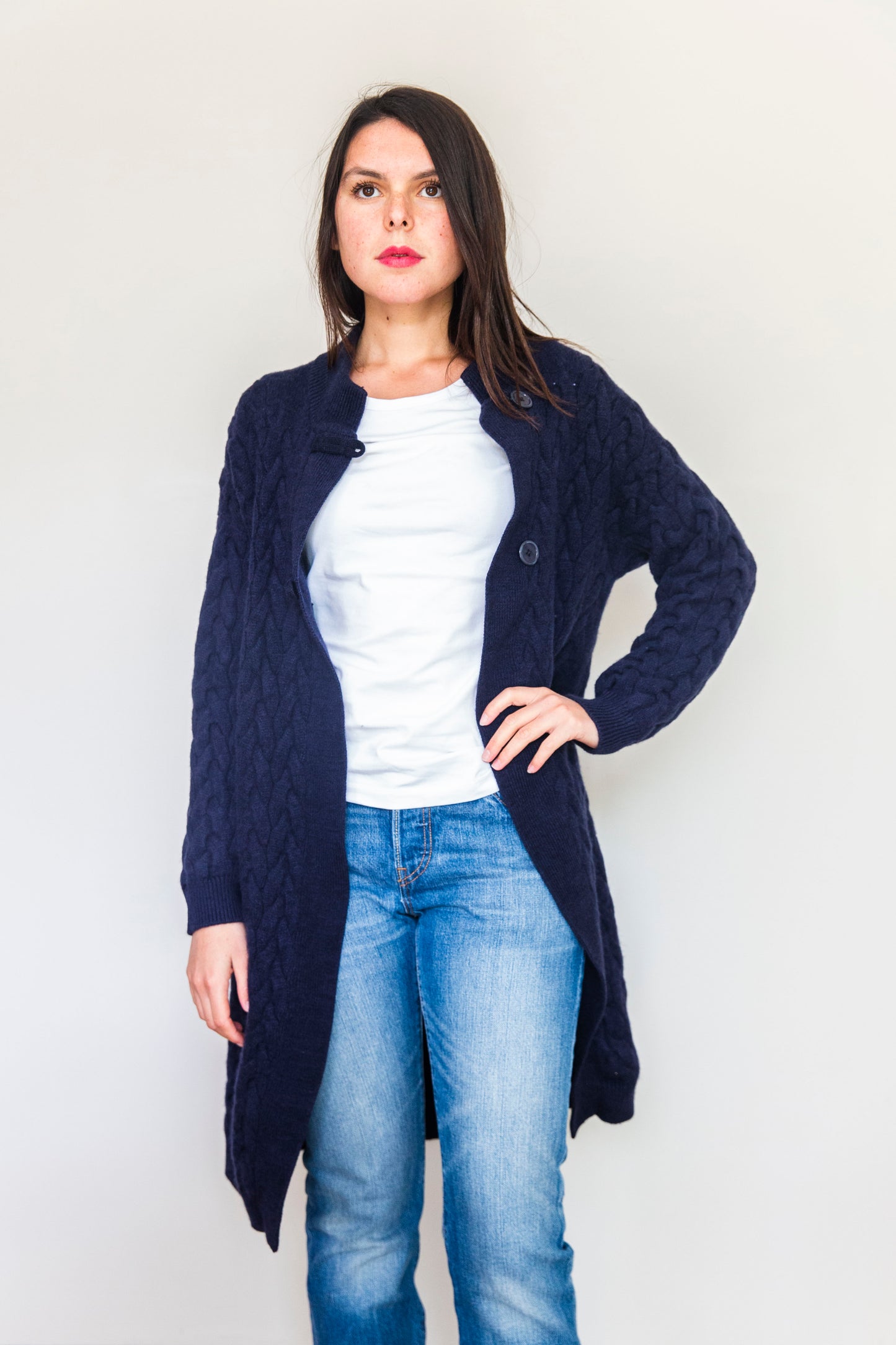 Gilet Gabriel Court Bleu marine