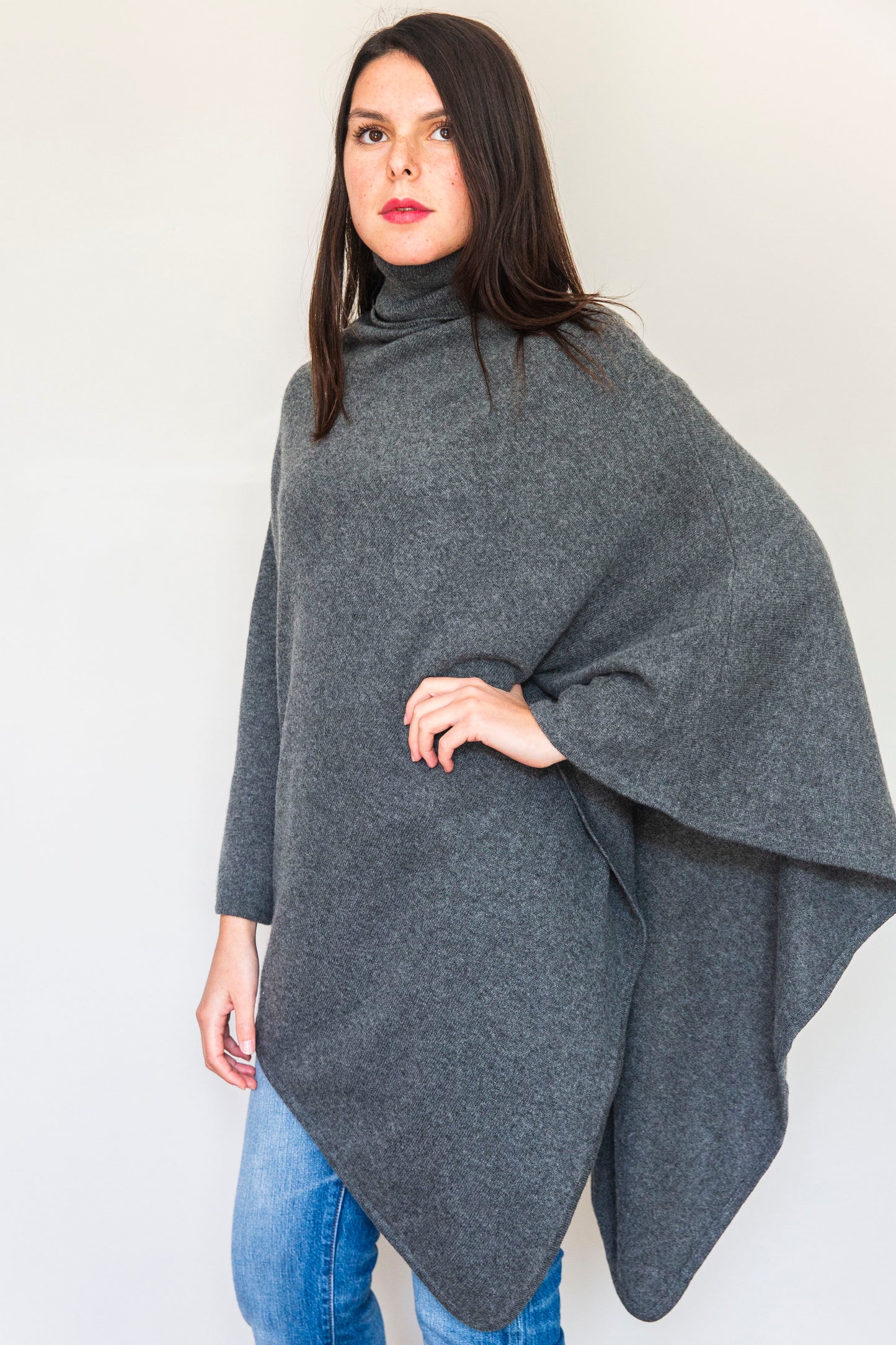 Poncho Nolwenn Gris