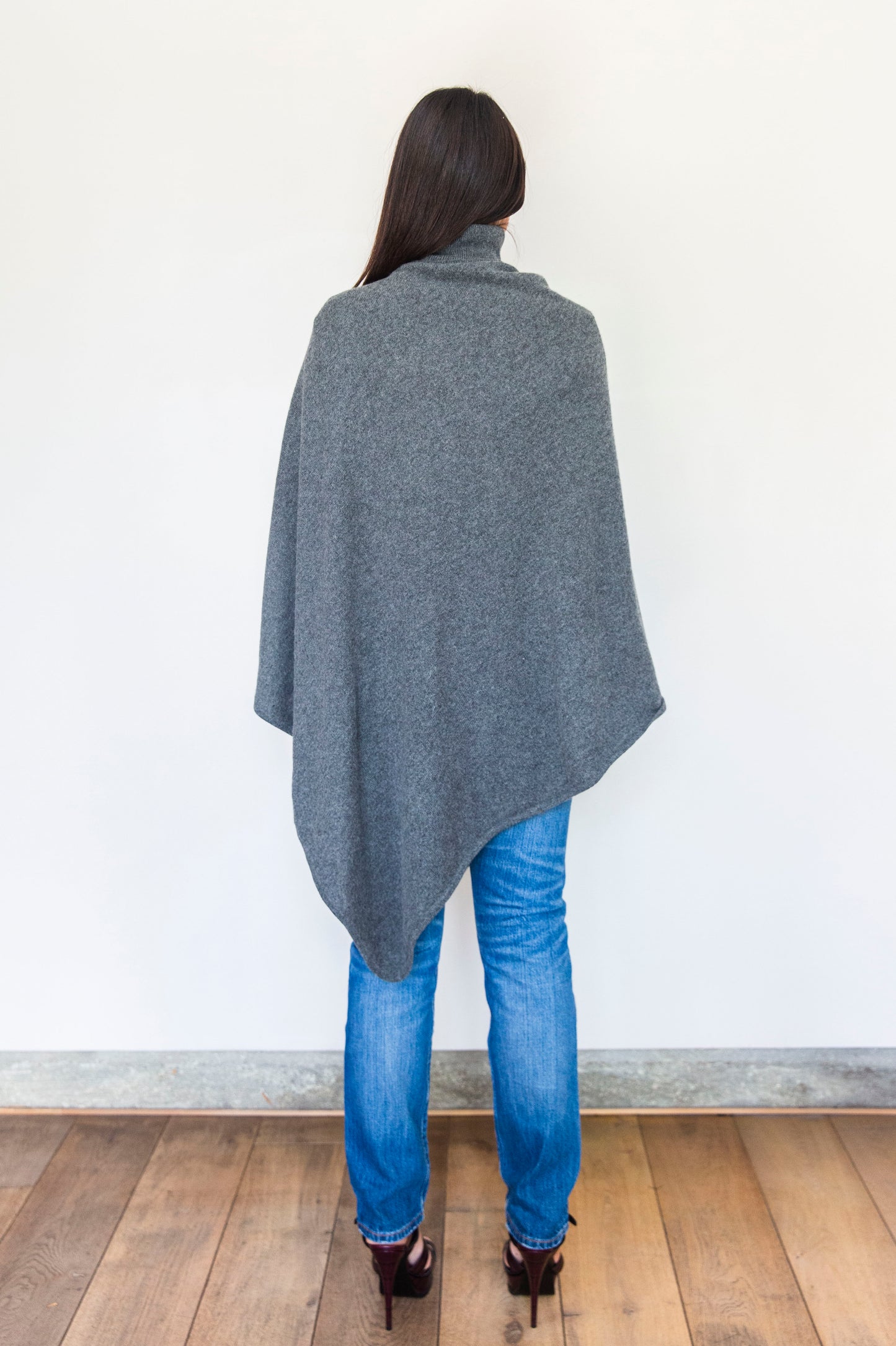 Poncho Nolwenn Gris