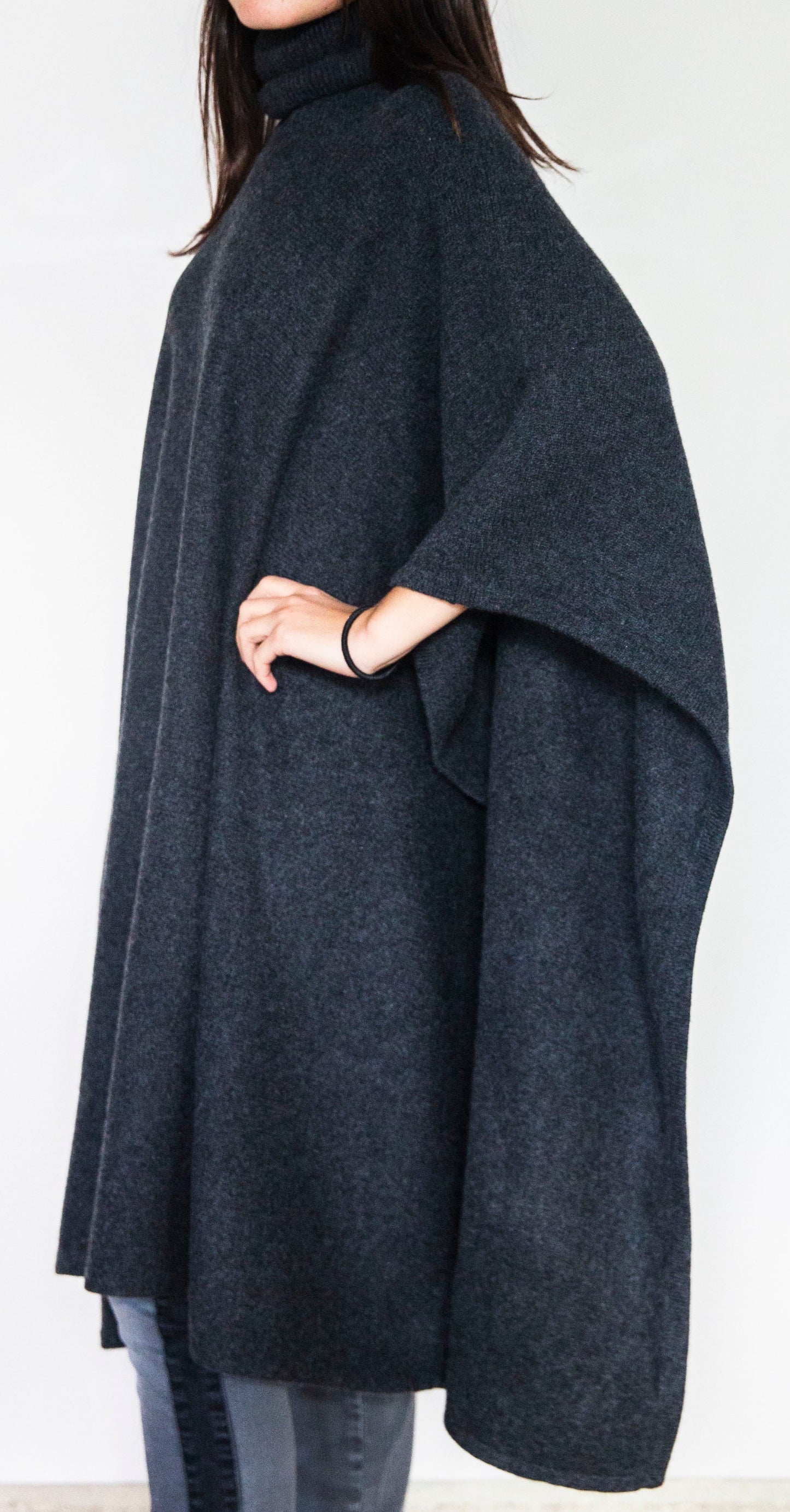 Poncho Julie Gris anthracite