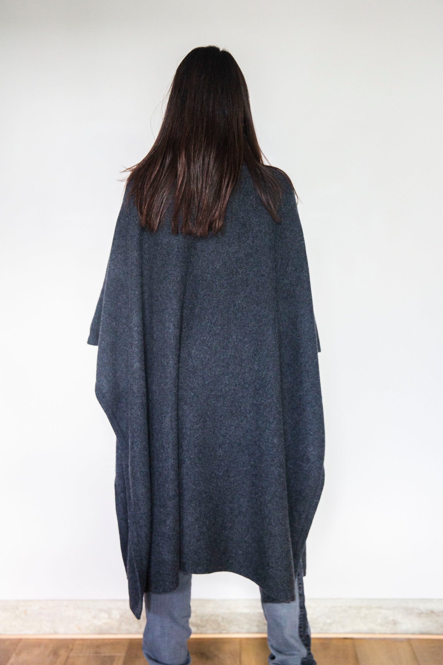 Poncho Julie Gris anthracite