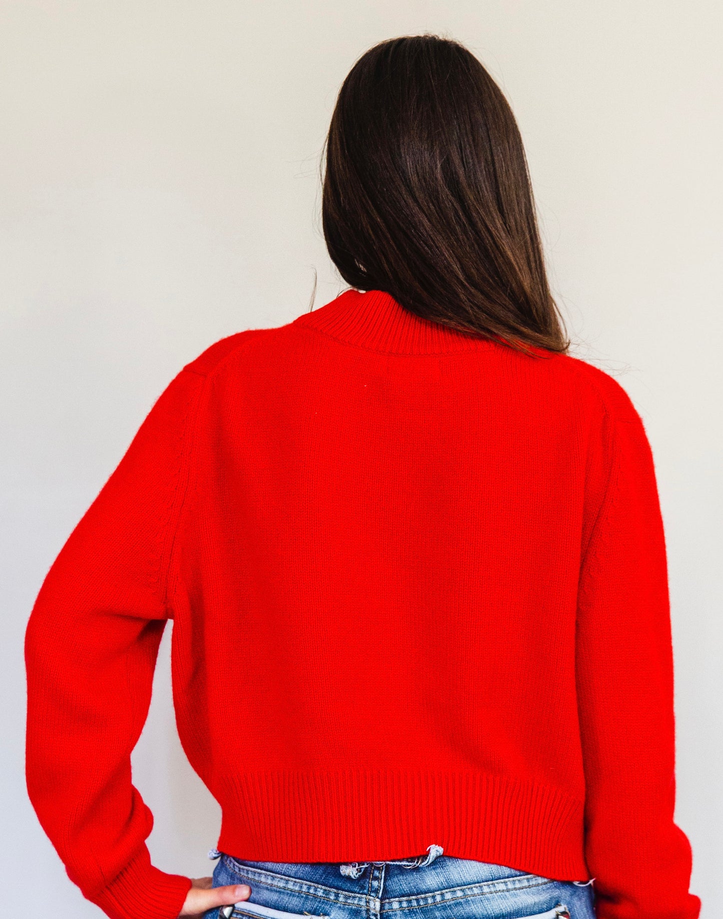 Pull Nathalie Rouge