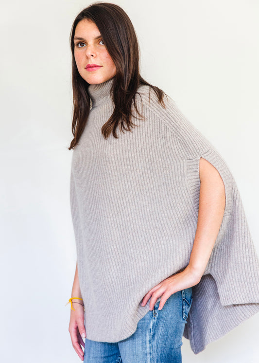 Poncho Adélaide Beige