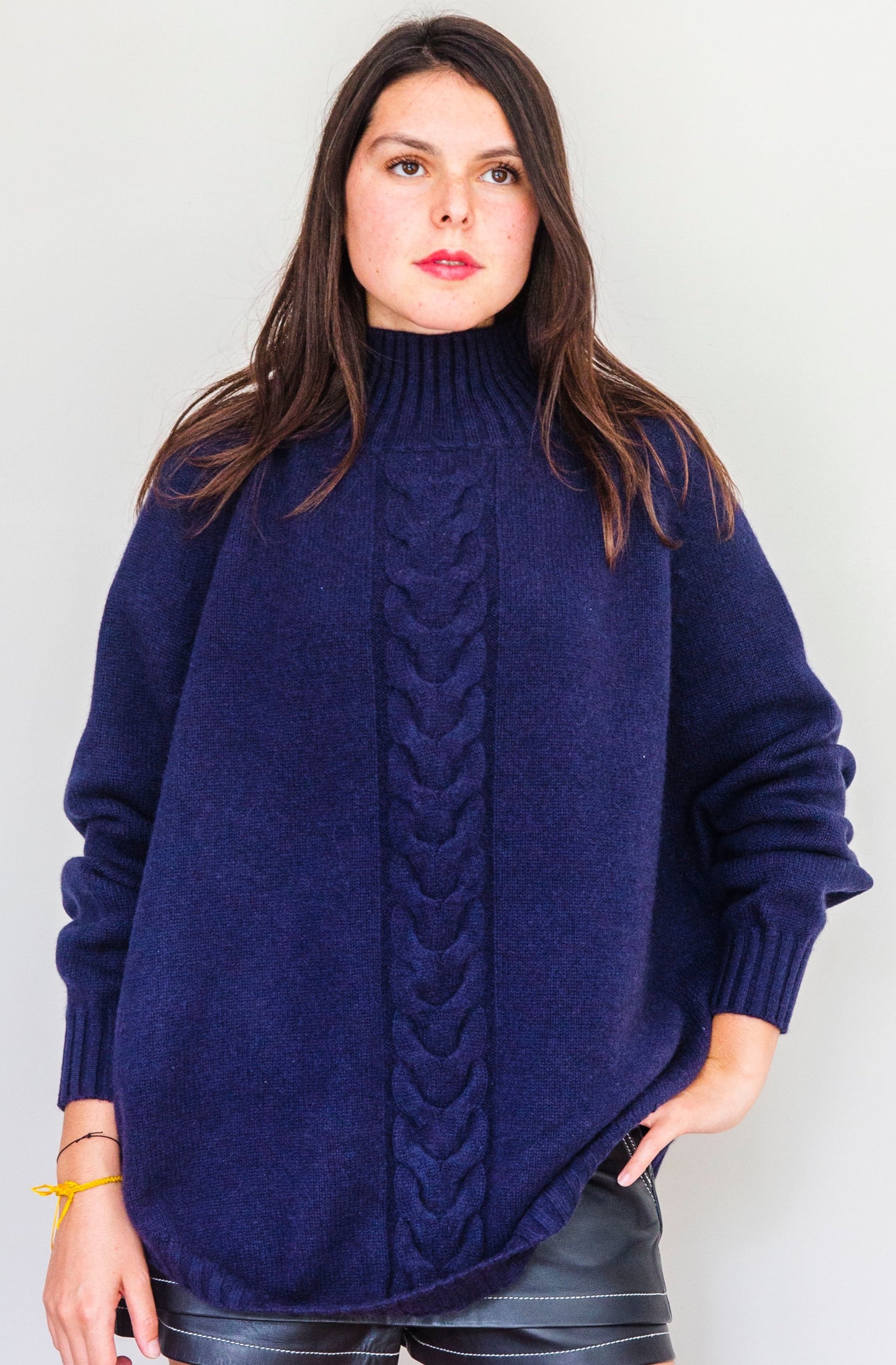 Torsades Court Bleu marine