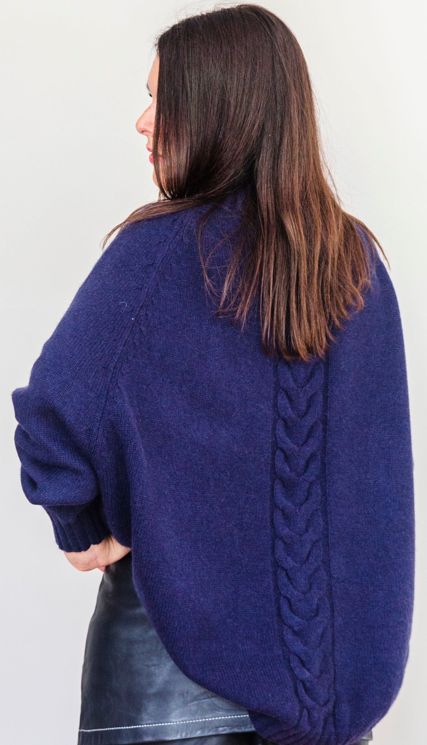 Torsades Court Bleu marine