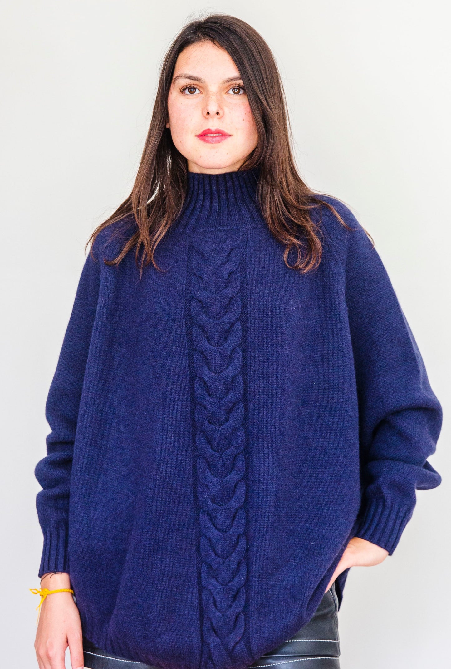 Torsades Court Bleu marine