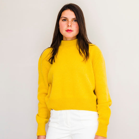 Pull Nathalie Jaune safran